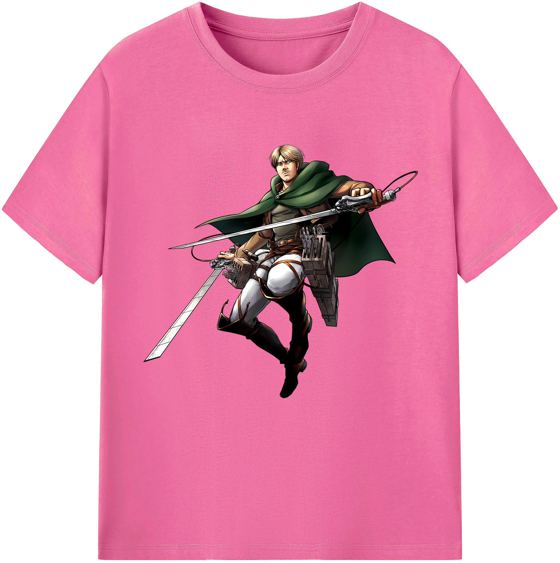 （画像用） 進撃の巨人 Attack on Titan レディースカジュアルプリントTシャツ（綿100％）